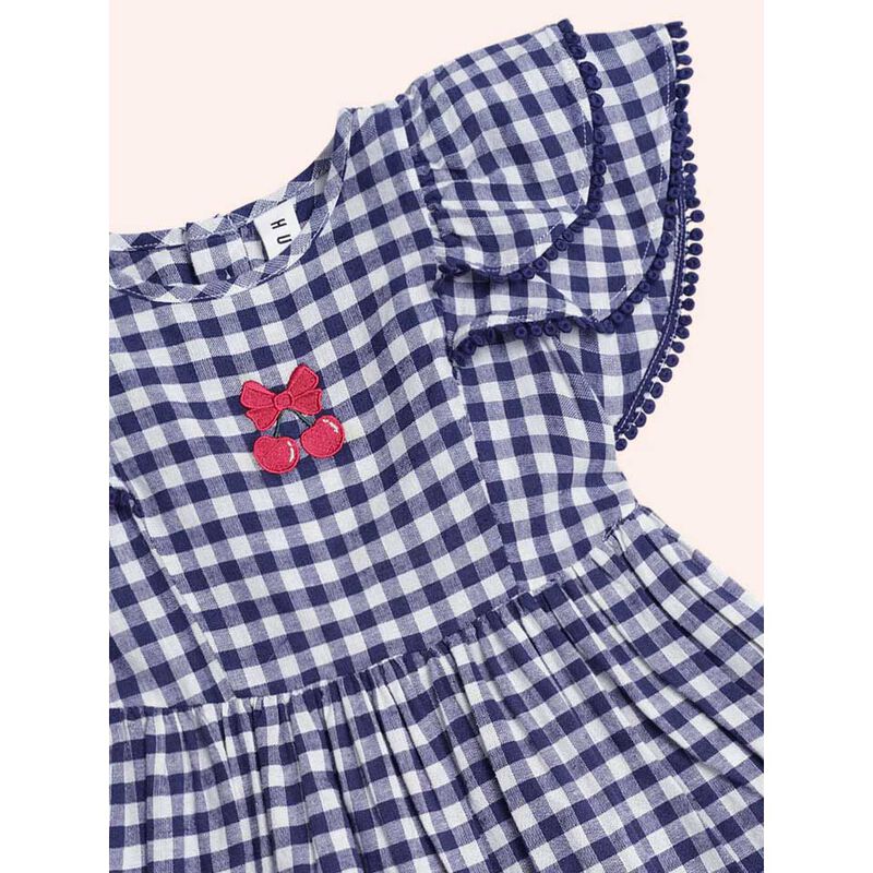 Huxbaby Cherry Pie Frill Dress Check 6M-2Y image number 3